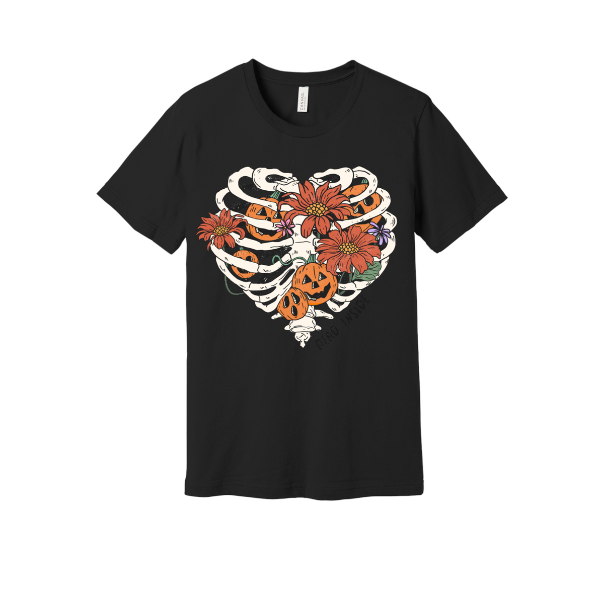 Skeleton Pumpkin Heart Shirt